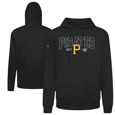 Men's Levelwear Black Pittsburgh Pirates Accolade Podium Textbook Pullover Hoodie