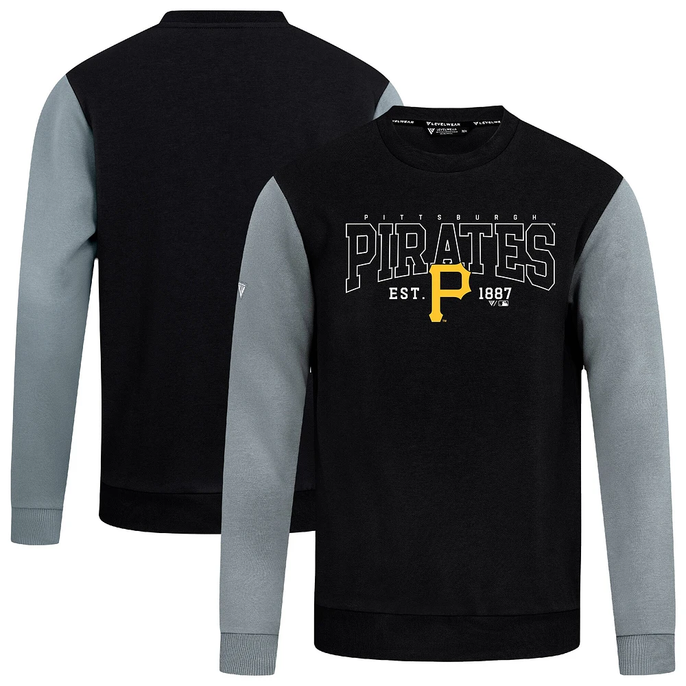 Sweat-shirt noir Levelwear pour homme, motif Accolade Ultimate Textbook des Pirates de Pittsburgh