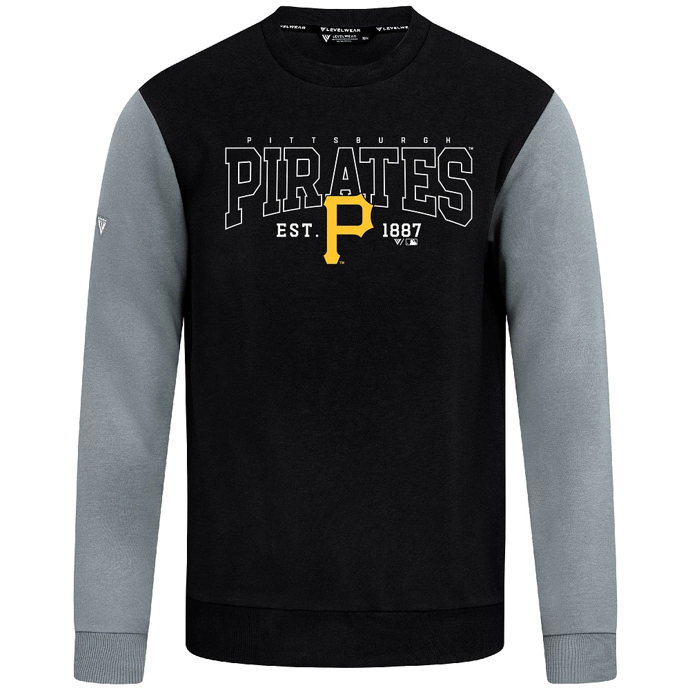 Sweat-shirt noir Levelwear pour homme, motif Accolade Ultimate Textbook des Pirates de Pittsburgh