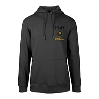 Men's Levelwear Black Pittsburgh Pirates City Connect Podium Baseline Pullover Hoodie