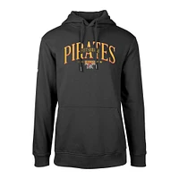 Men's Levelwear Black Pittsburgh Pirates Cooperstown Collection Podium Retro Pullover Hoodie