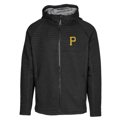 Pittsburgh Pirates Levelwear Durham Full-Zip Hoodie - Black