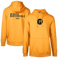 Men's Levelwear Gold Pittsburgh Pirates City Connect Podium Core 2.0 Pullover Hoodie