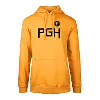 Men's Levelwear Gold Pittsburgh Pirates City Connect Podium Core Logo Pullover Hoodie