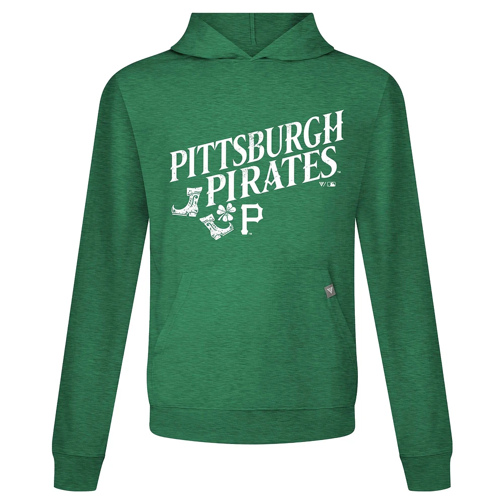 Sweat à capuche manches longues pour homme Levelwear Green Pittsburgh Pirates St. Patrick's Day Relay Boots
