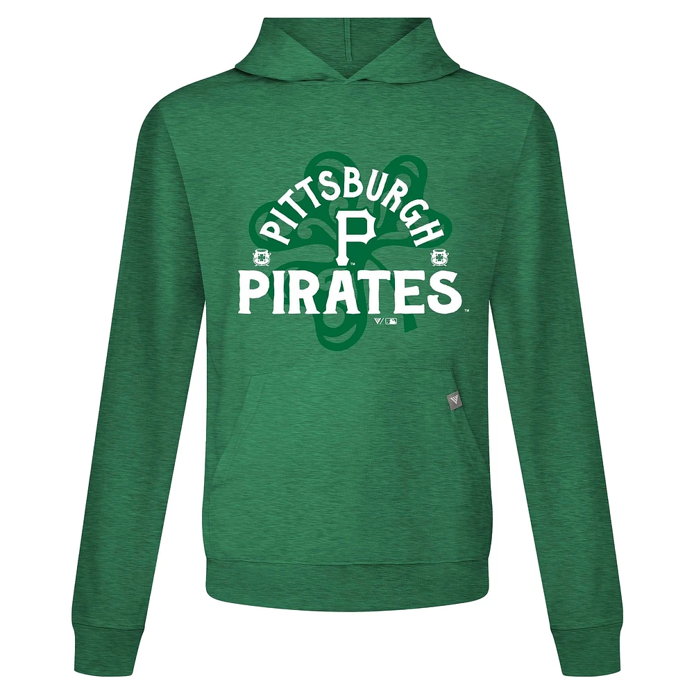 Men's Levelwear Pittsburgh Pirates St. Patrick's Day Relay Shamrock Pullover Hoodie