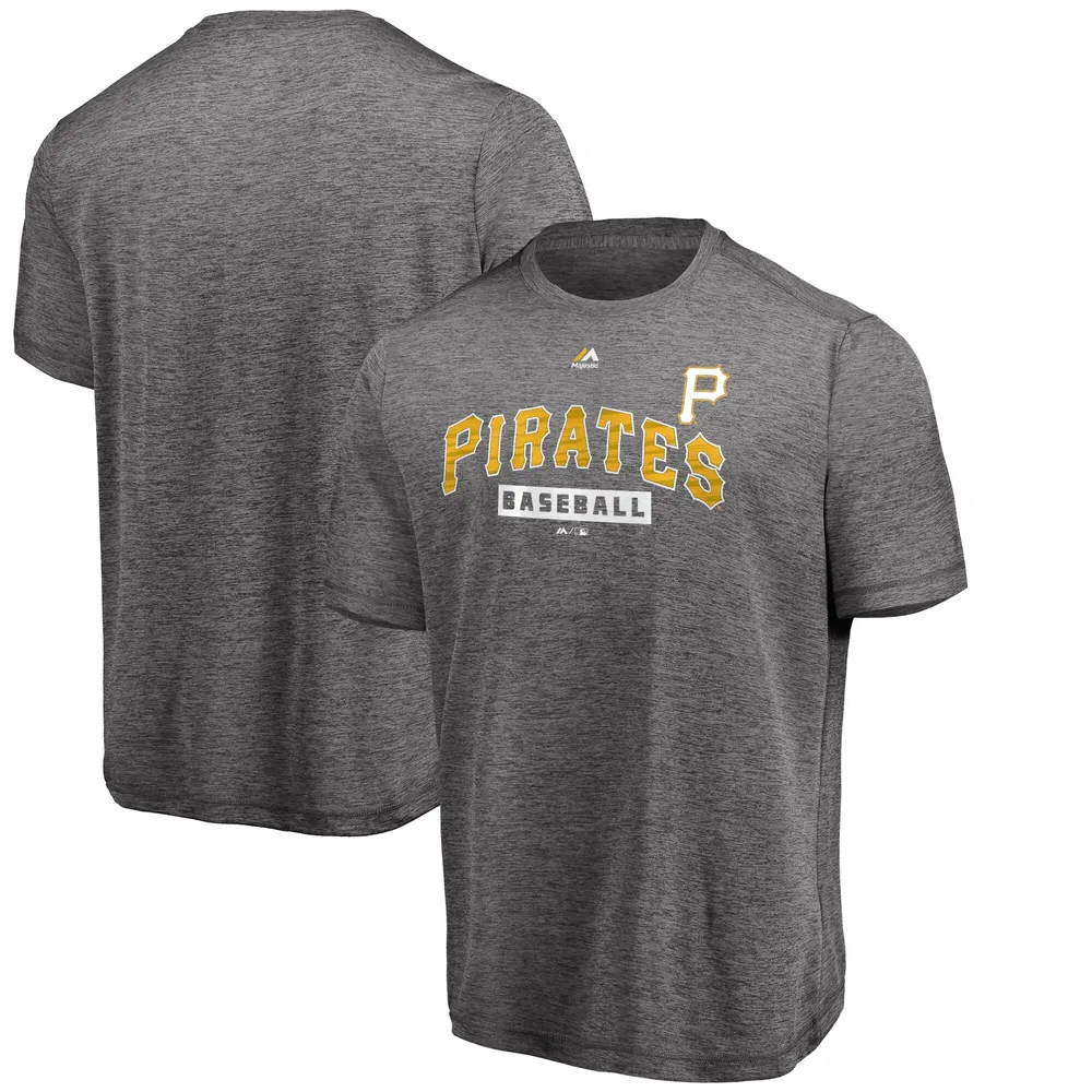 Nike Men's Heathered Gray Pittsburgh Pirates Primetime Property of Practice T-Shirt - Heather Gray