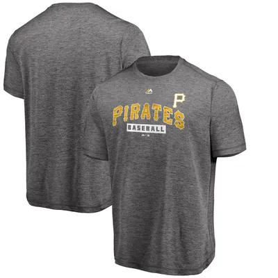 Pittsburgh Pirates Majestic Official Fandom T-Shirt - Gray