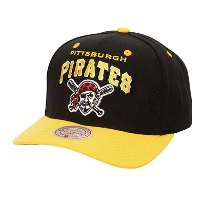 Casquette ajustable All In 2.0 Mitchell & Ness Pittsburgh Pirates noire pour hommes