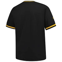 T-shirt col V noir Mitchell & Ness pour homme, coupe grande et grande, motif Pirates de Pittsburgh