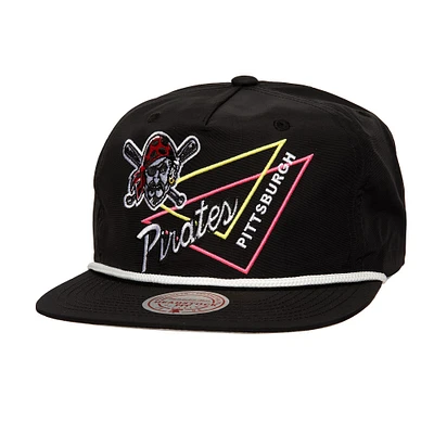 Men's Mitchell & Ness Black Pittsburgh Pirates Pew Pew Deadstock Adjustable Hat