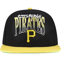 Men's Mitchell & Ness Black Pittsburgh Pirates Rise Up Snapback Hat