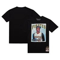 T-shirt noir Mitchell & Ness Roberto Clemente des Pirates de Pittsburgh pour hommes, collection Cooperstown, Collectors Connection