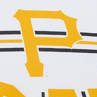 T-shirt blanc premium Mitchell & Ness pour homme, collection Cooperstown, Pirates de Pittsburgh, Team Origins