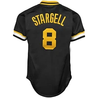 Maillot pour homme Mitchell & Ness Willie Stargell Black Pittsburgh Pirates Cooperstown Collection Big Tall Mesh Batting Practice Jersey
