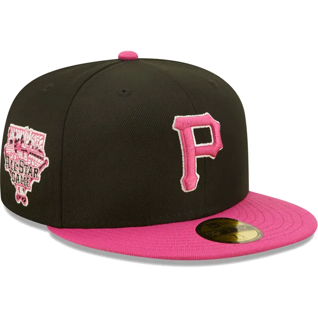 Men's New Era White/Coral Pittsburgh Pirates Final Season at Three Rivers Stadium Strawberry Lolli 59FIFTY Fitted Hat