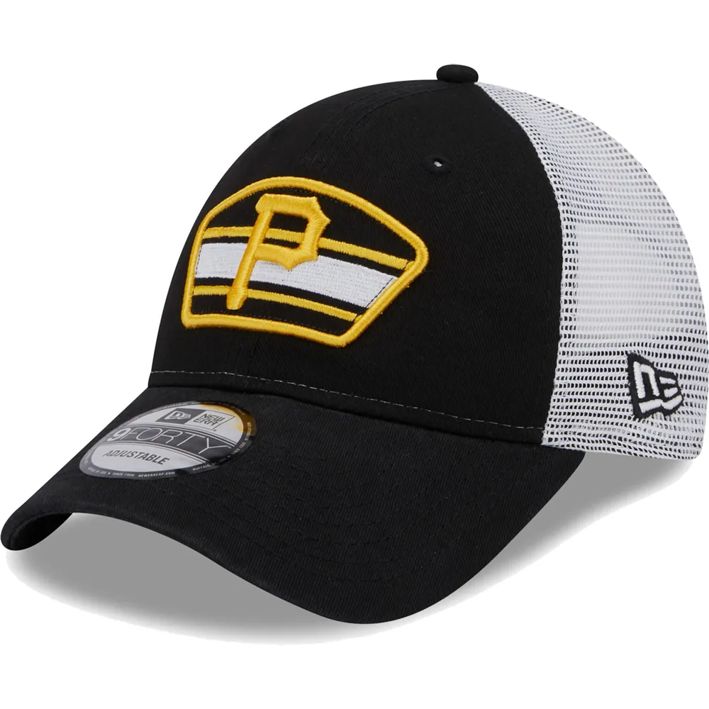 Majestic Men's Majestic Black/White Pittsburgh Pirates Foam Trucker  Snapback Hat