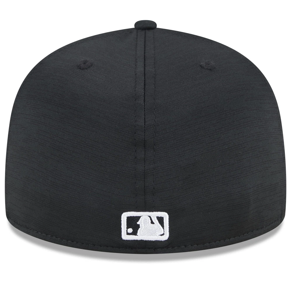 Casquette ajustée 59FIFTY Pittsburgh Pirates 2024 Clubhouse New Era noire pour hommes