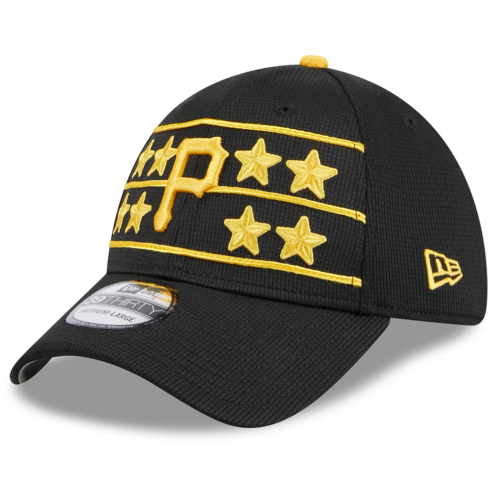 Men's New Era  Black Pittsburgh Pirates 2025 Batting Practice 39THIRTY Flex Hat