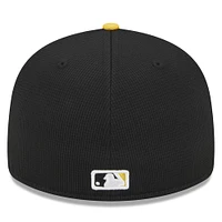 Men's New Era  Black Pittsburgh Pirates 2025 Batting Practice Low Profile 59FIFTY Fitted Hat