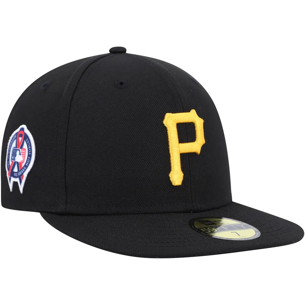 New Era Pittsburgh Pirates Noir 11 Memorial Side Patch 59FIFTY Chapeau masculin