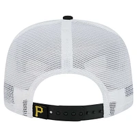 Casquette snapback A-Frame Trucker 9FIFTY noire des Pirates de Pittsburgh de New Era pour homme