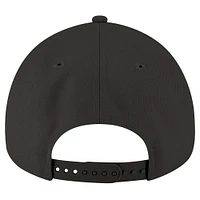 Casquette réglable noire A-Frame 9FORTY des Pirates de Pittsburgh New Era pour hommes