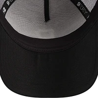 Casquette réglable noire A-Frame 9FORTY Trucker des Pirates de Pittsburgh New Era pour hommes