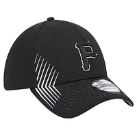 Casquette flexible Active Dash Mark 39THIRTY des Pirates de Pittsburgh New Era noire pour hommes