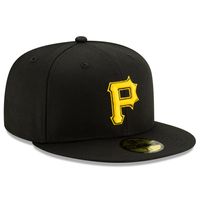 Men's New Era Black Pittsburgh Pirates Alternate 2 Authentic Collection On-Field 59FIFTY Fitted Hat