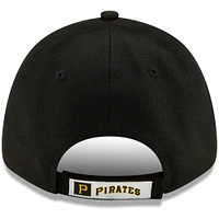 Men's New Era Black Pittsburgh Pirates Alternate 2 The League 9FORTY Adjustable Hat