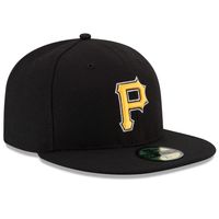 Men's New Era Black Pittsburgh Pirates Alternate Authentic Collection On-Field 59FIFTY Fitted Hat