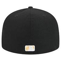 Casquette ajustée 59FIFTY à carreaux pour homme des Pirates de Pittsburgh New Era noire