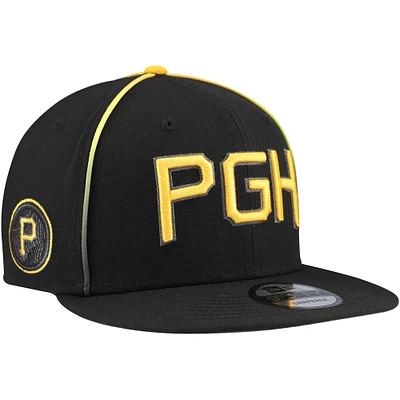 Casquette Snapback 9FIFTY Pittsburgh Pirates City Connect New Era noire pour hommes