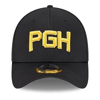 Men's New Era Black Pittsburgh Pirates City Connect Batting Practice 39THIRTY Flex Hat