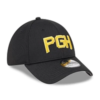 Men's New Era Black Pittsburgh Pirates City Connect Batting Practice 39THIRTY Flex Hat