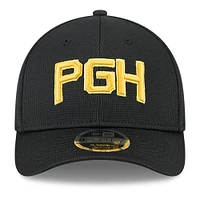 Casquette ajustable 9FORTY M-Crown City Connect pour homme, noire, des Pirates de Pittsburgh, New Era