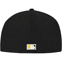 Casquette ajustée 59FIFTY Duo Logo 2.0 des Pirates de Pittsburgh New Era pour homme, noire