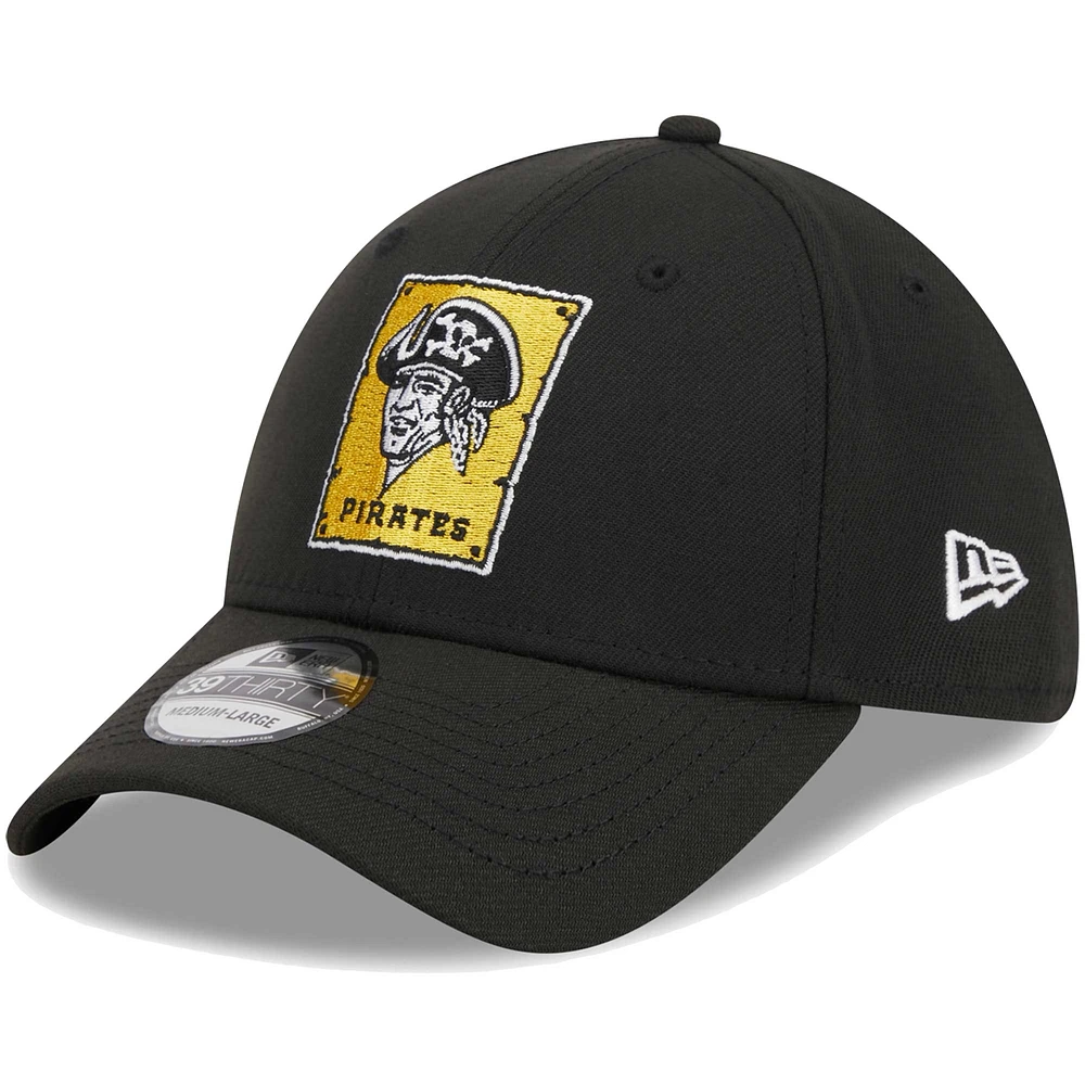 Casquette Flex 39THIRTY noire avec logo Pittsburgh Pirates New Era pour homme