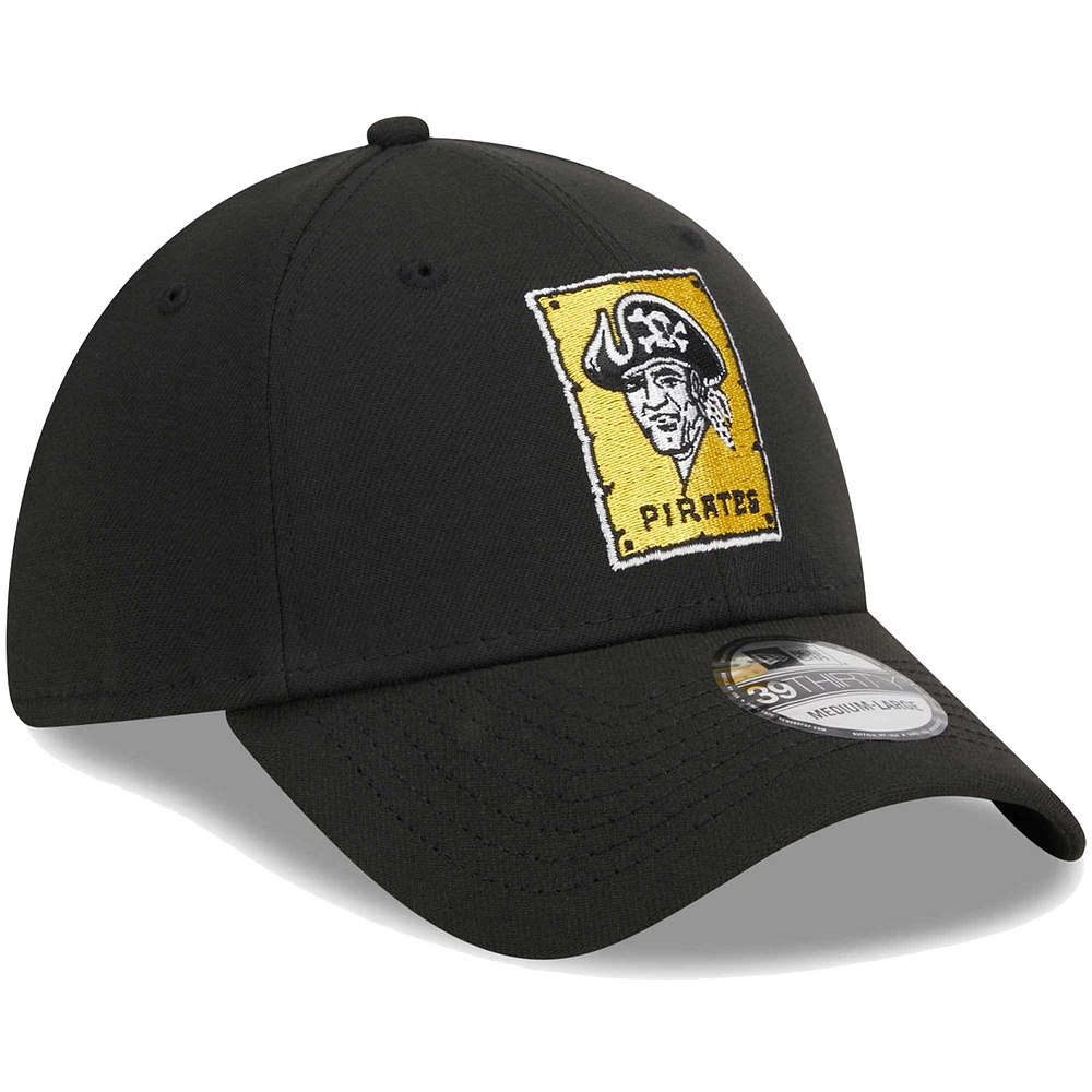 Casquette Flex 39THIRTY noire avec logo Pittsburgh Pirates New Era pour homme