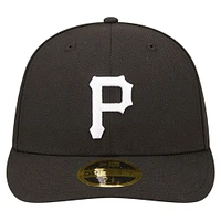 Men's New Era Black Pittsburgh Pirates Low Profile 59FIFTY Fitted Hat