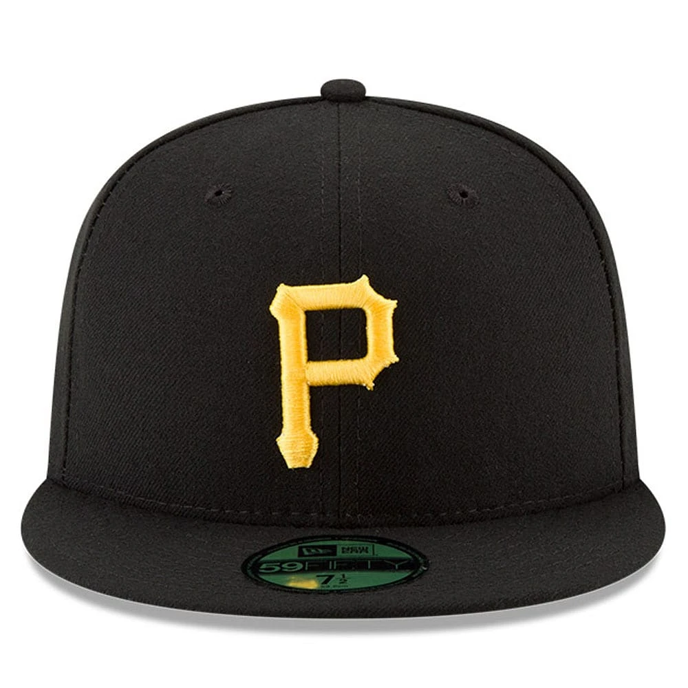 Men's New Era Black Pittsburgh Pirates National Baseball Hall of Fame 59FIFTY Fitted Hat