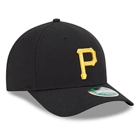 Men's New Era Black Pittsburgh Pirates Player Replica 9FORTY Adjustable Hat