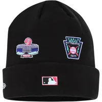 Bonnet en tricot noir à revers Pittsburgh Pirates Polar Lights New Era pour homme