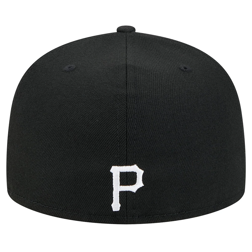 Men's New Era Black Pittsburgh Pirates Ransom 59FIFTY Fitted Hat