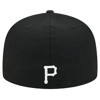 Men's New Era Black Pittsburgh Pirates Ransom 59FIFTY Fitted Hat