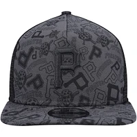 Casquette Snapback Pittsburgh Pirates Repeat A-Frame 9FIFTY New Era noire pour homme