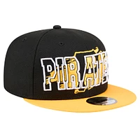 Men's New Era Black Pittsburgh Pirates Splatter 9FIFTY Snapback Hat