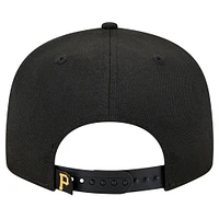 Men's New Era Black Pittsburgh Pirates Splatter 9FIFTY Snapback Hat