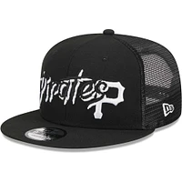 Casquette Snapback 9FIFTY Pittsburgh Pirates Street Trucker noire New Era pour homme